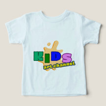Kleurrijk Kids Kunst Kanaal Peuter T-Shirt | Schat