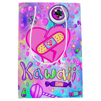 Kleurrijk Knuffel Ik Hou Van Kawaii - Midden Gesch Medium Cadeauzakje
