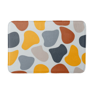 Kleurrijk, koel, trendy, modern organisch geometri badmat