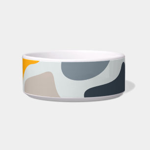 Kleurrijk, koel, trendy, modern organisch geometri voerbakje