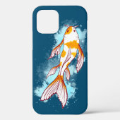 Kleurrijk Koi-vistreksel in blauw water  Case-Mate iPhone Case (Achterkant)