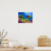 Kleurrijk koraal en tropische vis poster (Keuken)