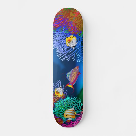 Kleurrijk koraalrif Fish Skateboard (Voorkant)