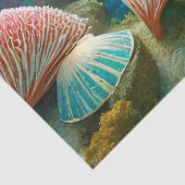 Kleurrijk koraalrif, ontwerp 1 tissuepapier (Detail)