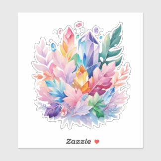 Kleurrijk kristal sticker