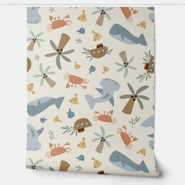 Kleurrijk Kustoceaan Kinder behang