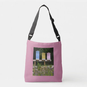 Kleurrijk land Beehive Crossbody Tas