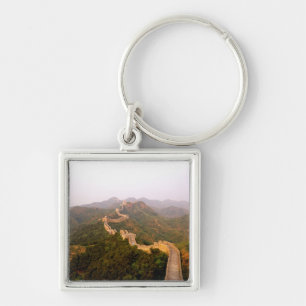 Kleurrijk landschap bij de Grote Muur van China in Sleutelhanger
