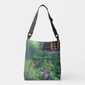 Kleurrijk landschap met een tuin crossbody tas (Voorkant)