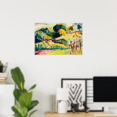 Kleurrijk landschapsschildering poster (Thuiskantoor)