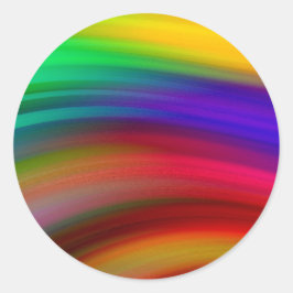 Kleurrijk leeg sjabloon trendy elegante moderne kl ronde sticker