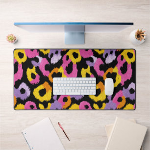 Kleurrijk Leopard Patroon y2k Retro Chic Esthetisc Bureaumat