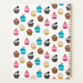 Kleurrijk Leuk Cupcakes Patroon Recept Planner (Achterkant)
