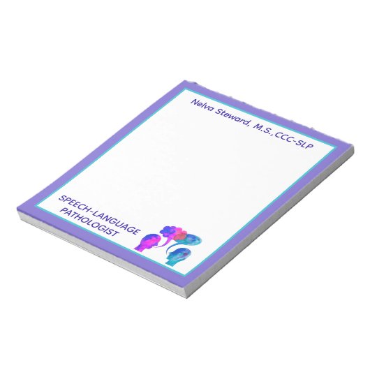 Kleurrijk, Leuk Custom SLP notitieblok! Notitieblo Notitieblok (Gedraaid)