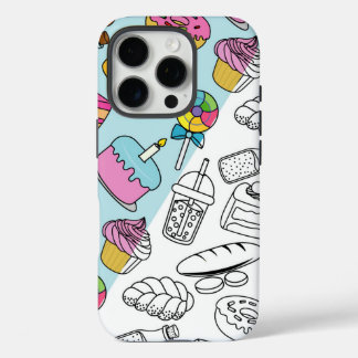 Kleurrijk & leuk dessertpatroon - Schattigee snoep iPhone 16 Pro Hoesje
