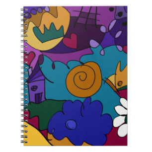 Kleurrijk, leuk Doodle Art Spiraal Notitieboek Jou