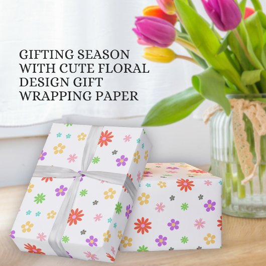 Kleurrijk Leuke Bloemige Ontwerp Cadeaus  Cadeaupapier