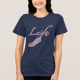 Kleurrijk Leven is een Achtbaan Tri-Blend Shirt