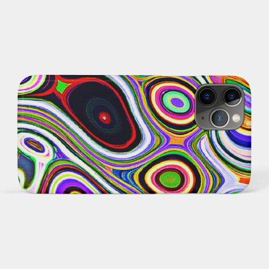 Kleurrijk levendig abstractiepatroon Case-Mate iPhone case (Achterkant (horizontaal))