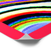 Kleurrijk levendig abstractiepatroon poster (Hoek)