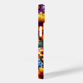 Kleurrijk levendig bloemensymfoniepatroon Case-Mate iPhone case (Achterkant / Rechts)