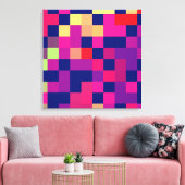 Kleurrijk levendig ontwerp canvas afdruk (Insitu (Woonkamer))