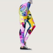 Kleurrijk levendig ontwerp leggings (Rechts)
