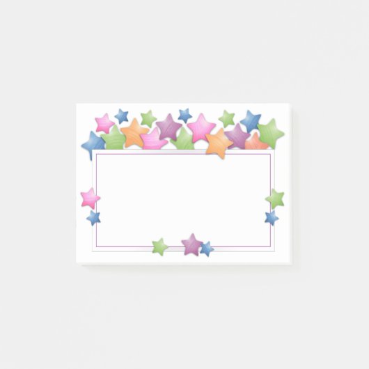 kleurrijk Lijst Post-it® Notes (Voorkant)