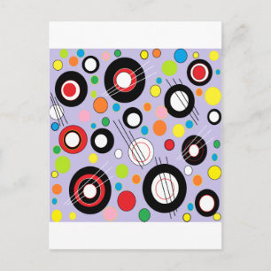 Kleurrijk Lila Briefkaart