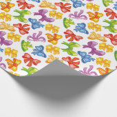 Kleurrijk lint inpakpapier (Hoek)