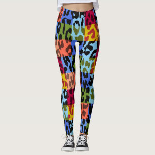 Kleurrijk luipaad huidpatroon #19 leggings