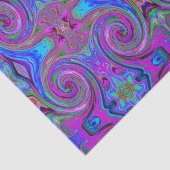 Kleurrijk magenta wervelkolom Abstract ontwerp Tissuepapier (Detail)