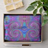 Kleurrijk magenta wervelkolom Abstract ontwerp Tissuepapier (Geschenk)