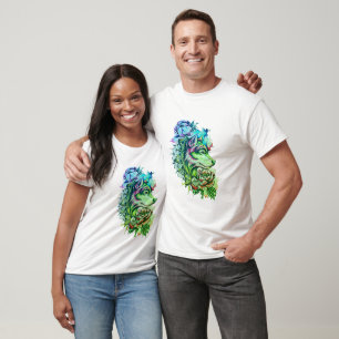 kleurrijk Man t-shirt van wolven