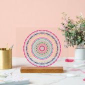 kleurrijk mandala acryl bord (Huwelijk)