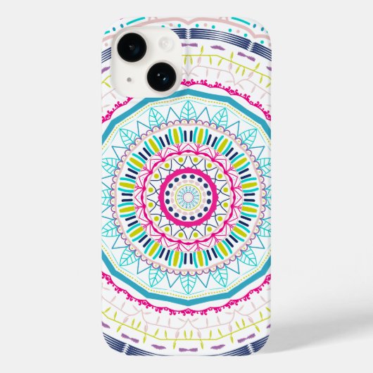 kleurrijk mandala Case-Mate iPhone case (Achterkant)