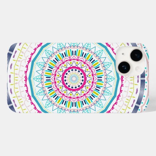 kleurrijk mandala Case-Mate iPhone case (Achterkant (horizontaal))