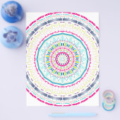 kleurrijk mandala flyer (Enkel)