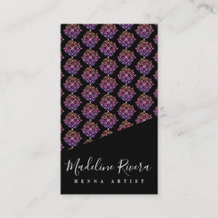 Kleurrijk Mandala Henna Kunstenaar Yoga Macrame Pa Visitekaartje