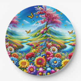 KLEURRIJK MANDALA HOESJE PAPIEREN BORDJE