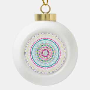 kleurrijk mandala keramische bal ornament