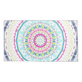 kleurrijk mandala kussensloop (Achterkant-Links)