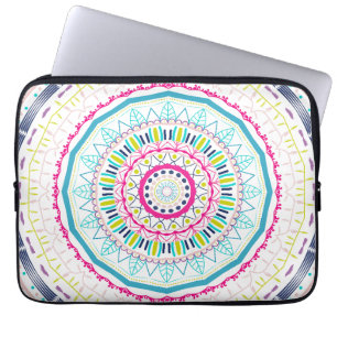 kleurrijk mandala laptop sleeve