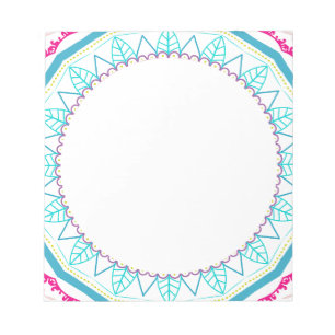 kleurrijk mandala notitieblok