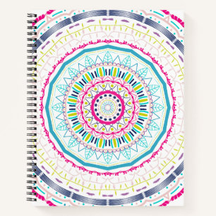 kleurrijk mandala notitieboek