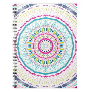 kleurrijk mandala notitieboek