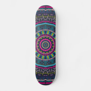 kleurrijk mandala skateboard