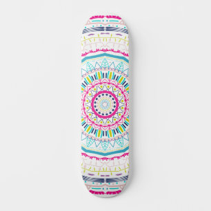 kleurrijk mandala skateboard