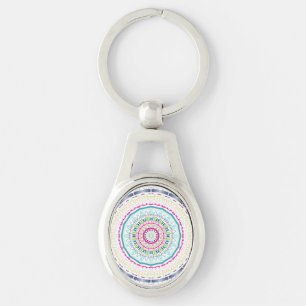 kleurrijk mandala sleutelhanger