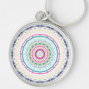 kleurrijk mandala sleutelhanger